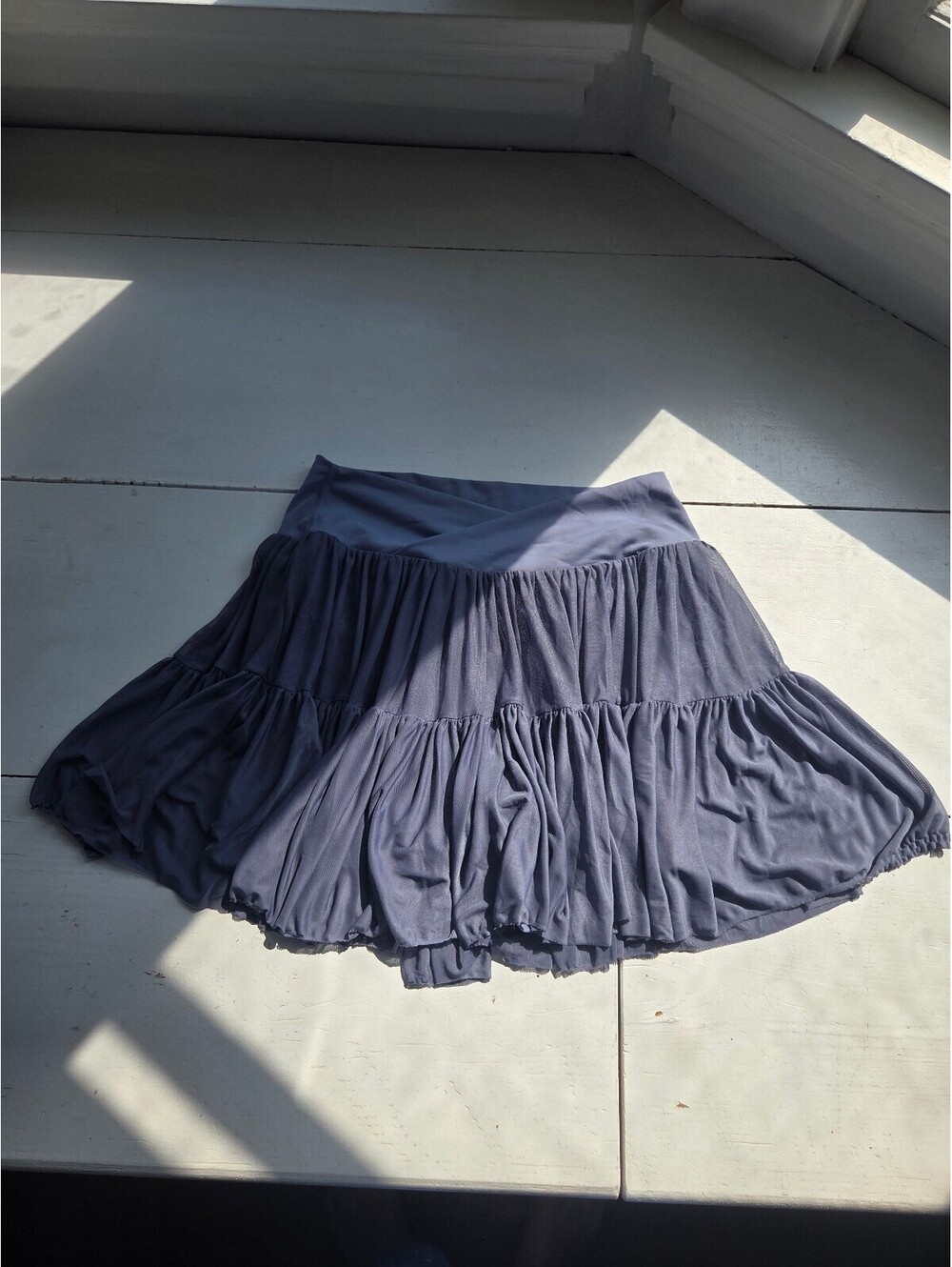 Blogilates Navy Blue Athletic Skirt with Inner Shorts Size L